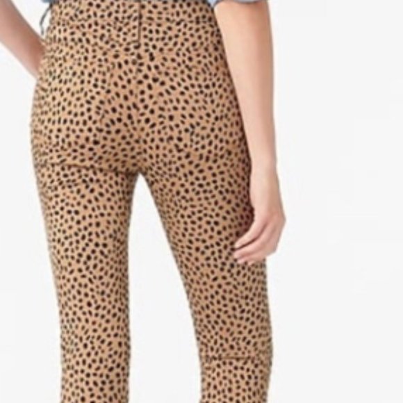 J Crew High Rise leopard print pants - Picture 2 of 2